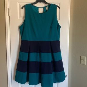 Navy Teal Dress